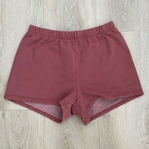 Aritzia TNA cozy with women’s sweat fleece shorts